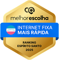 Prêmio melhor escolha para internet fixa mais rápida.