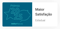 Prêmio maior satisfação 2025.